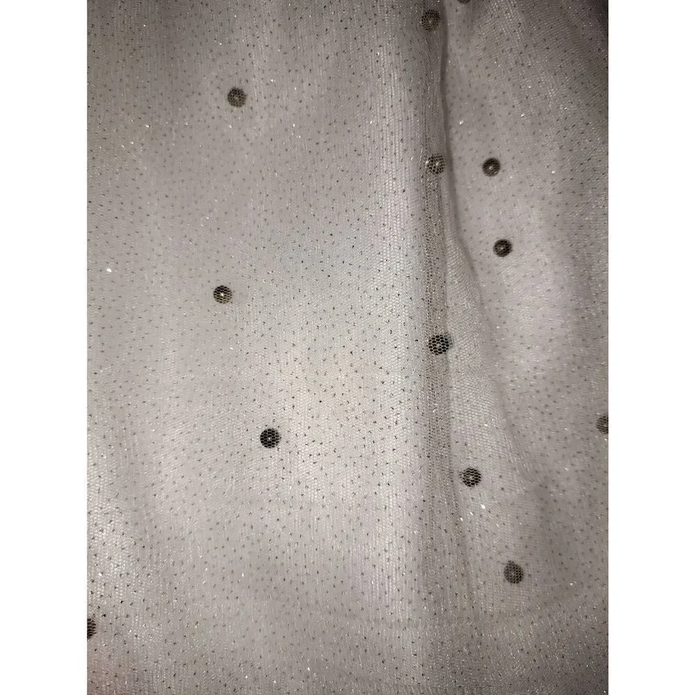 6 American Princess Ivory Sleeveless Rhinestone Embellished Dress Wedding Easter